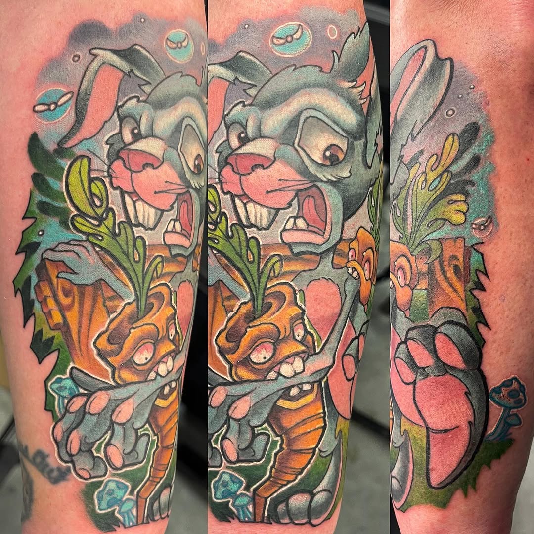 Tattoo by @artofpaulhicks — new_school, anime
