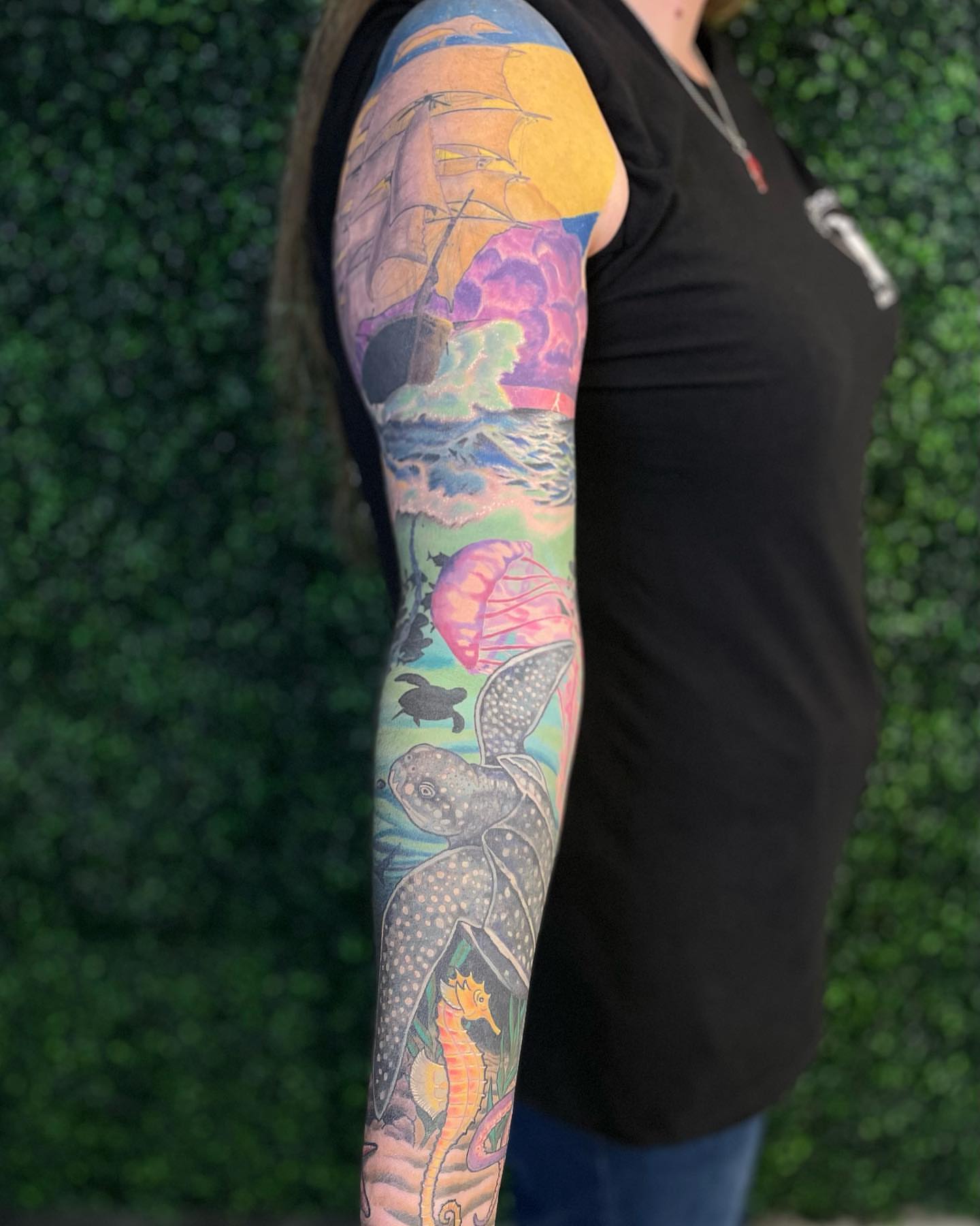 Tattoo by @mattktattoo — dotwork, new_school