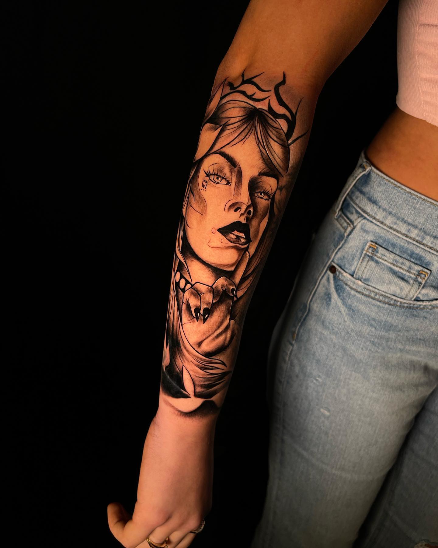 Tattoo by @doriink — realism, dark_realism