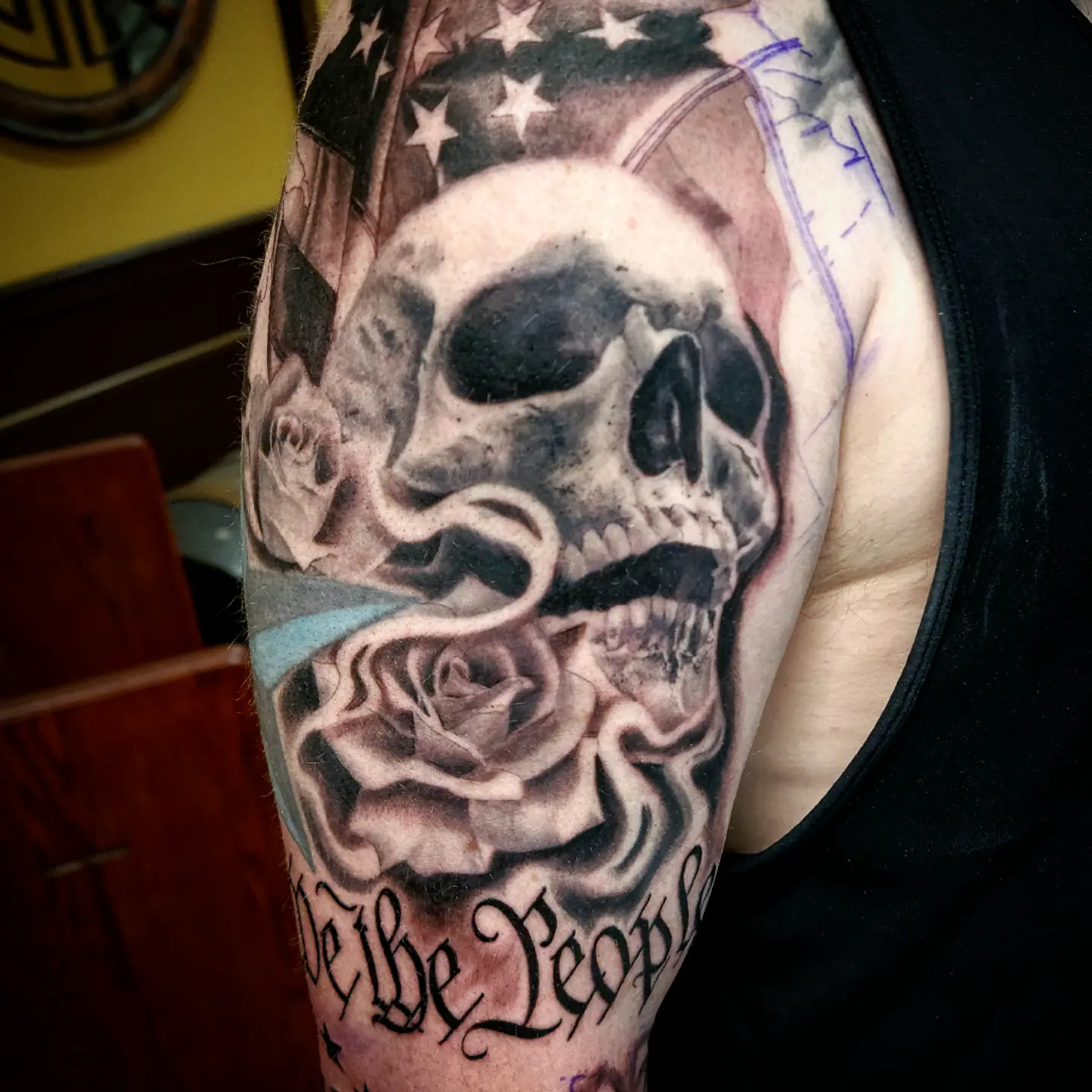 Tattoo by @lougottitattoo — realism, dark_realism