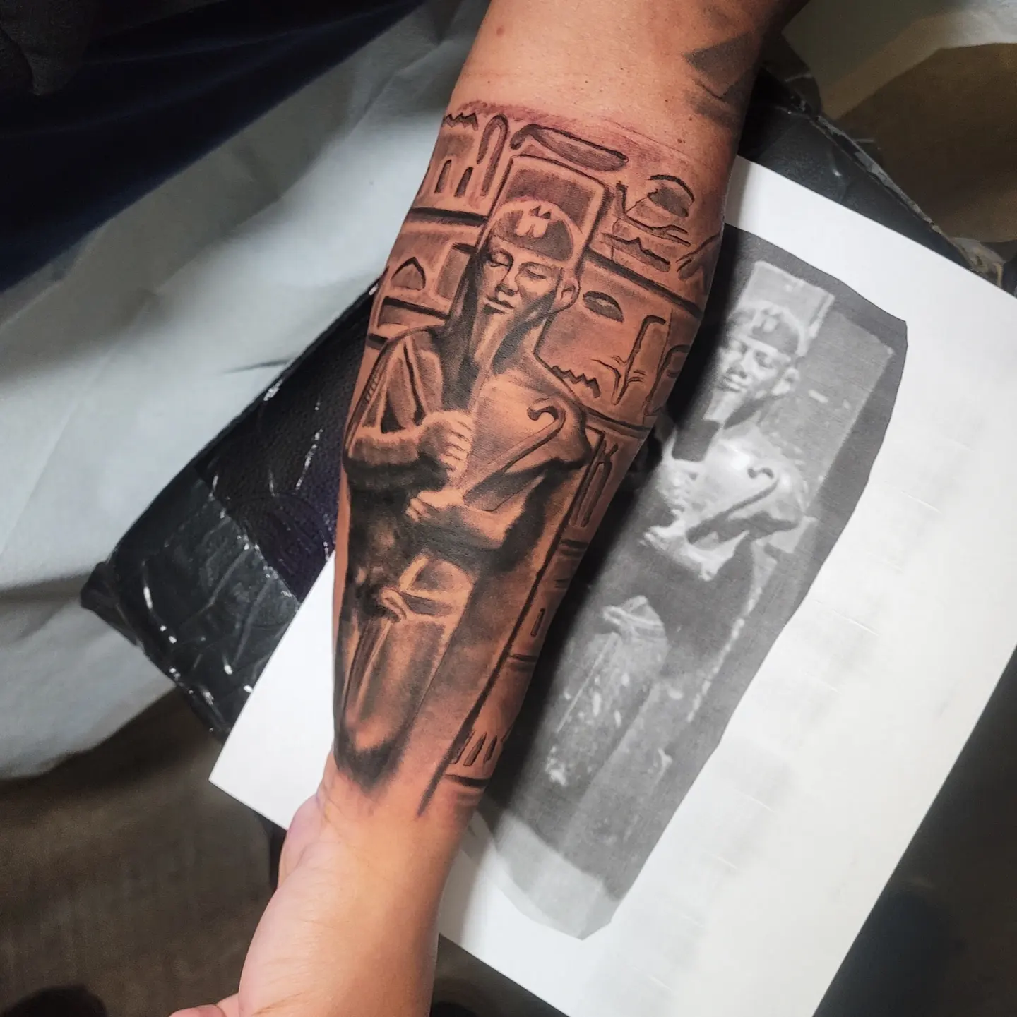 Tattoo by @artbysang — black_and_grey