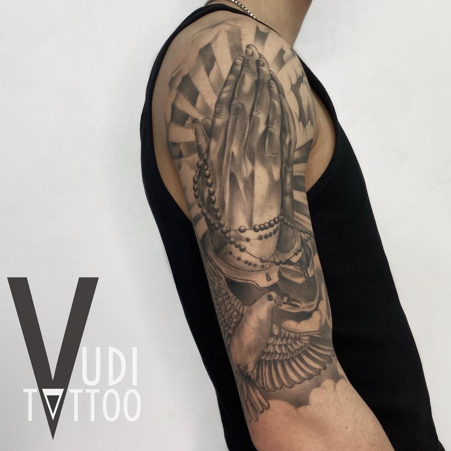 Tattoo by @vudi_tattoo — black_and_grey, realism
