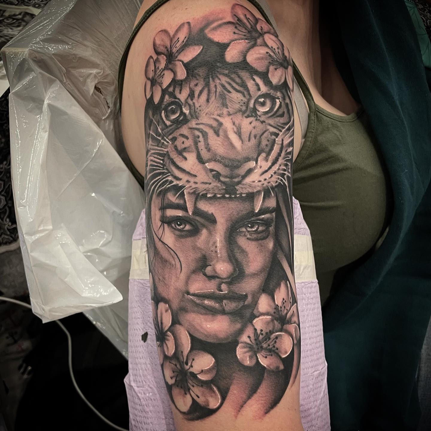 Tattoo by @jared_blue — realism, black_and_grey