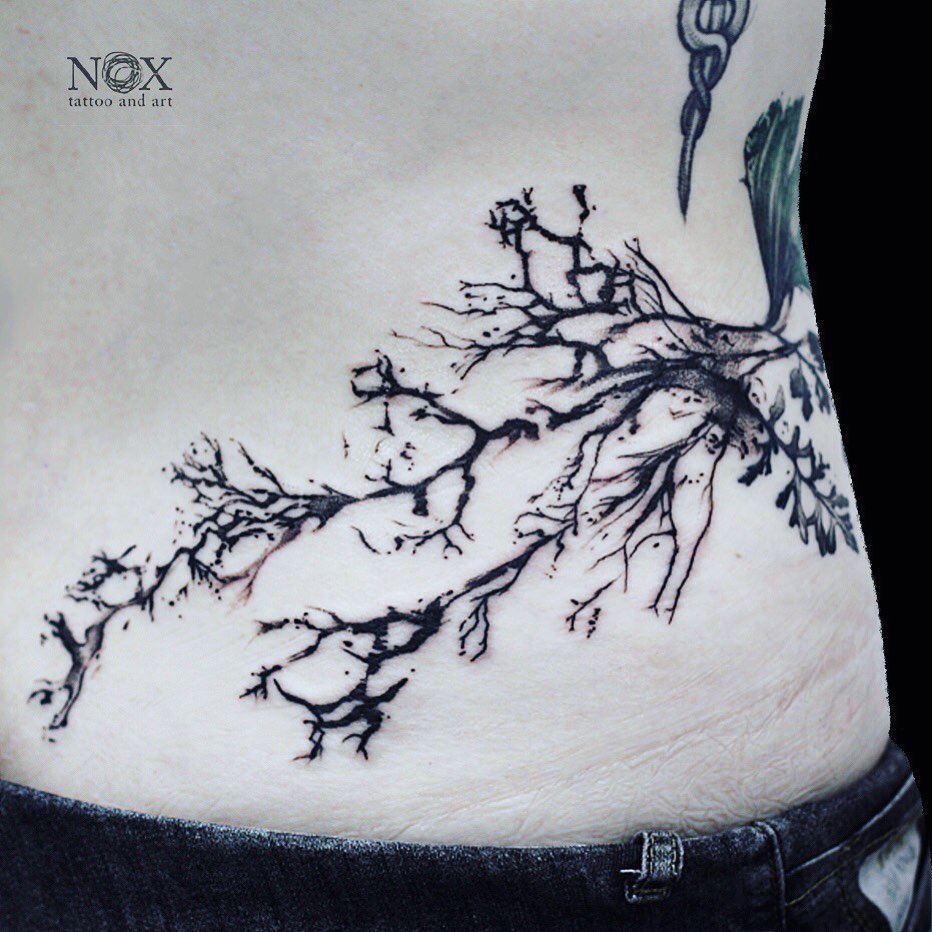 Tattoo by @mattynox — black_and_grey