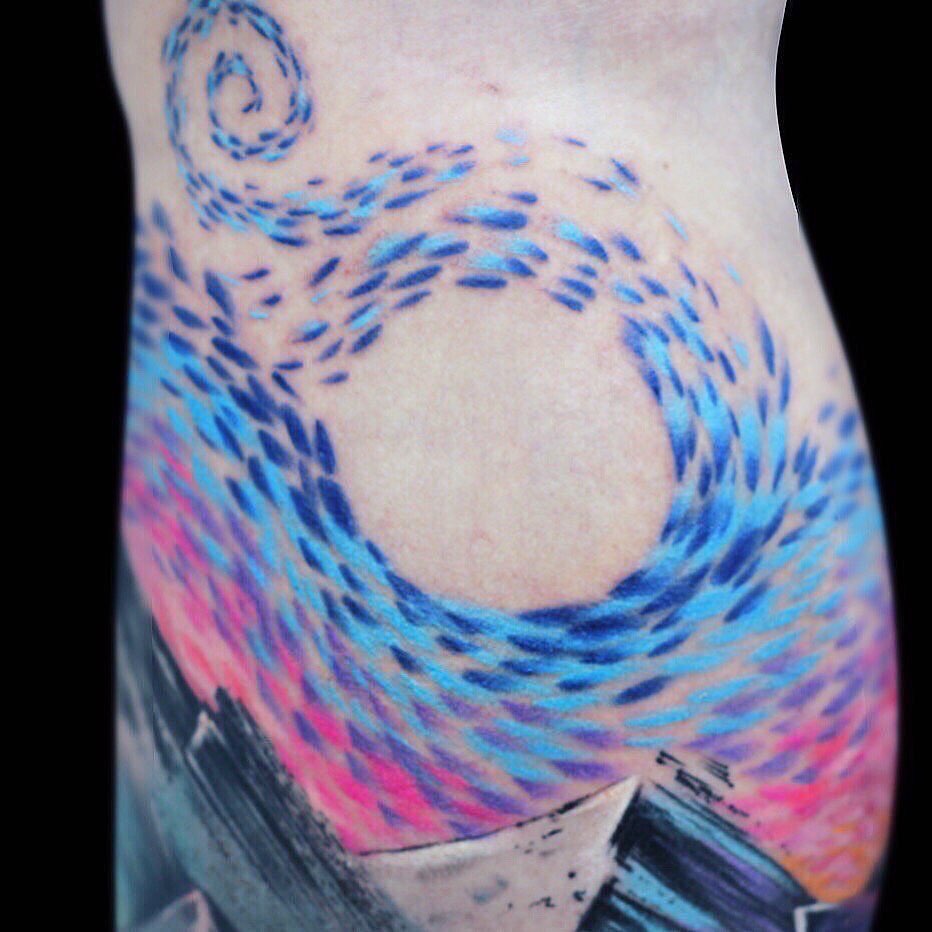 Tattoo by @mattynox — dotwork