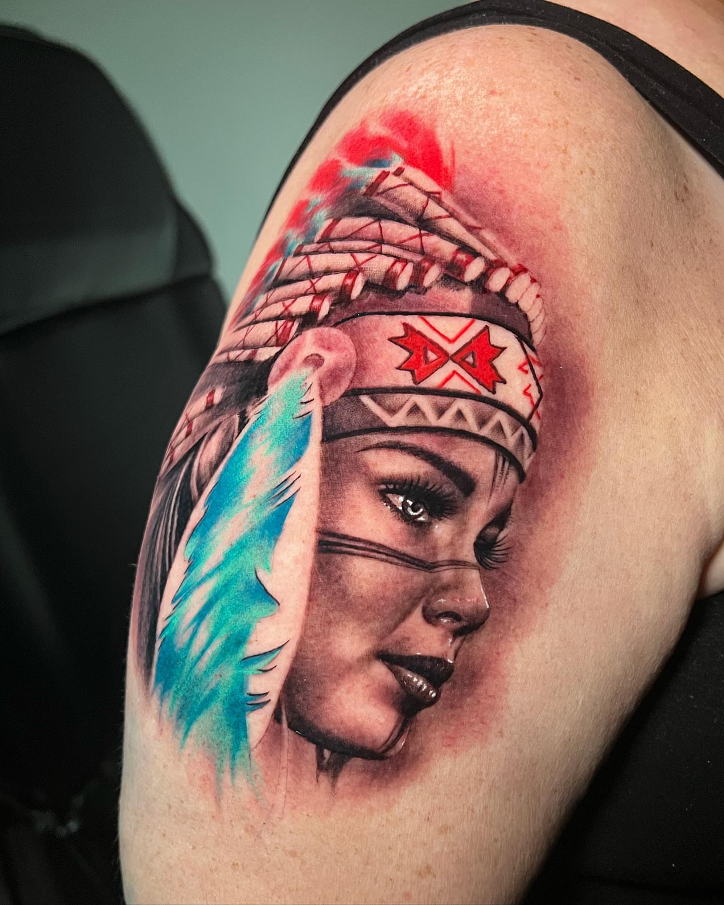 Tattoo by @davehatelovetattoo — realism, tribal