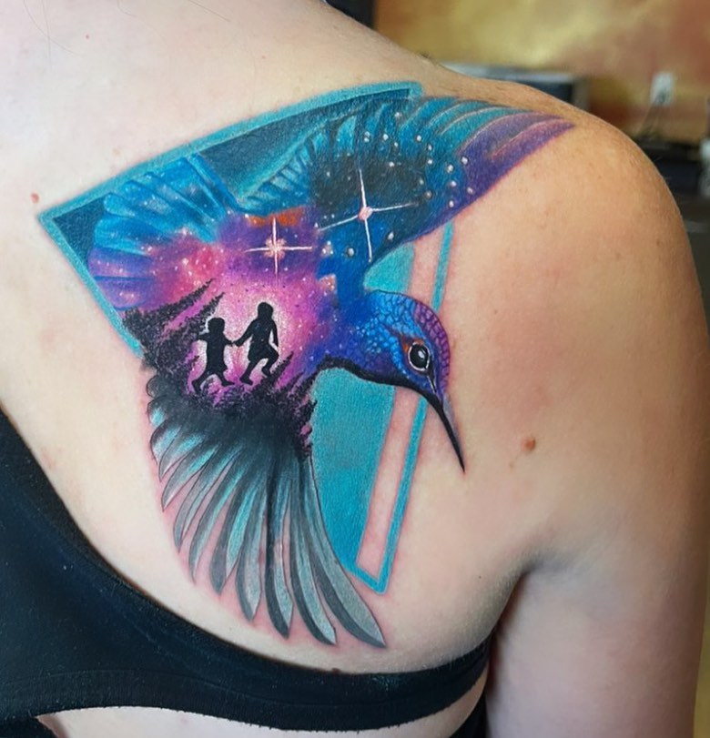 Tattoo by @nataly_fierro_art — dotwork, realism