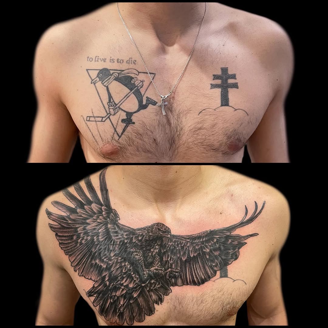 Tattoo by @chrisstuckertattoos — realism, black_and_grey