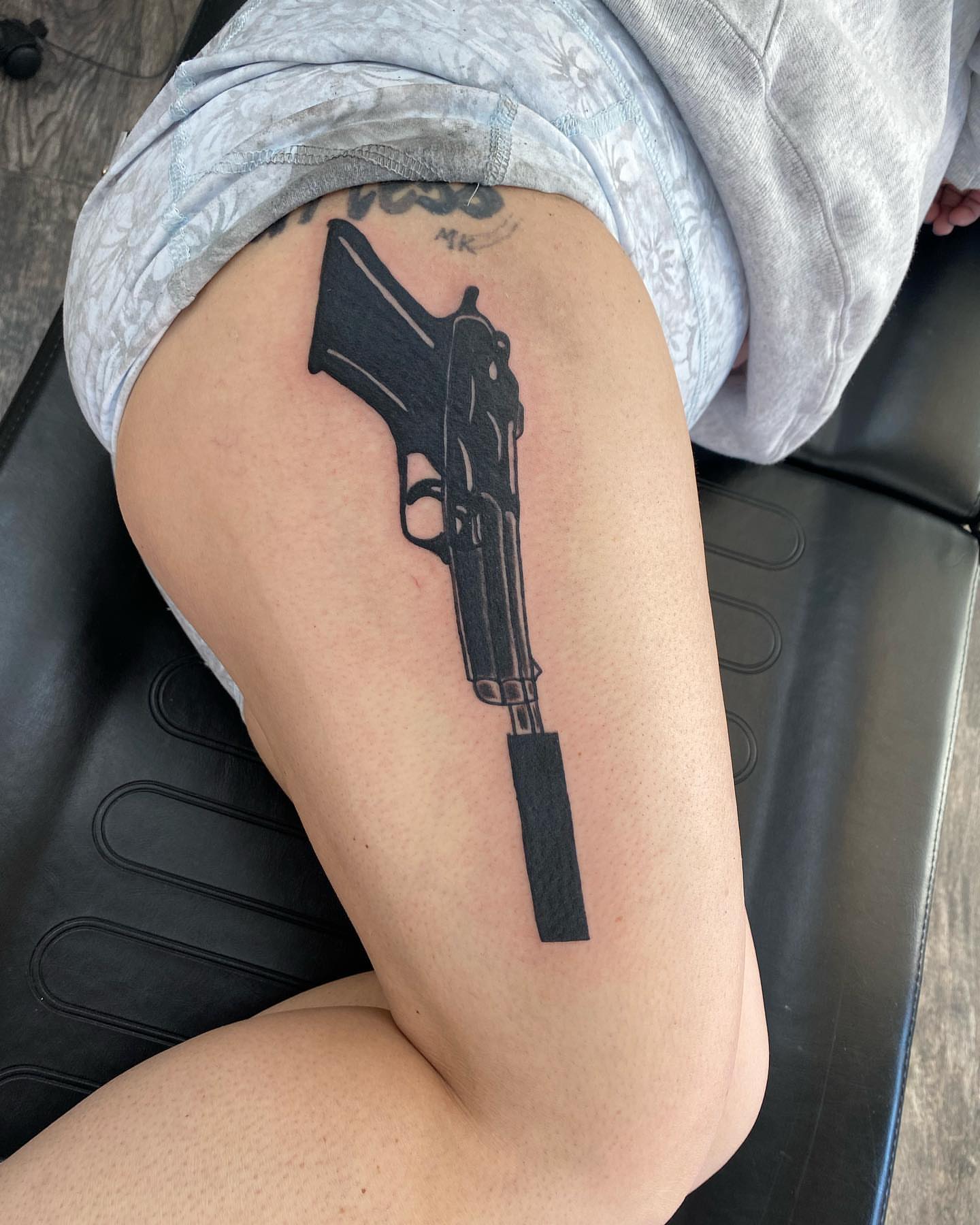 Tattoo by @vthebodyartist — black_and_grey