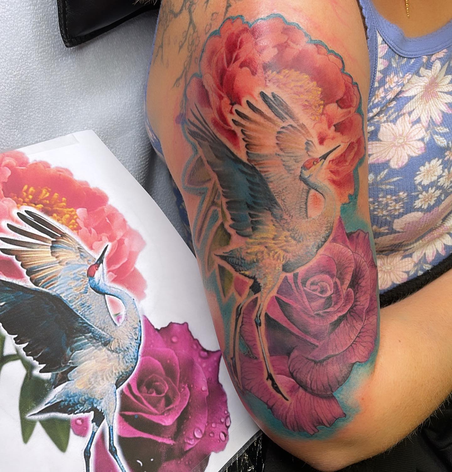 Tattoo by @rock_platinumkoi — realism, watercolor