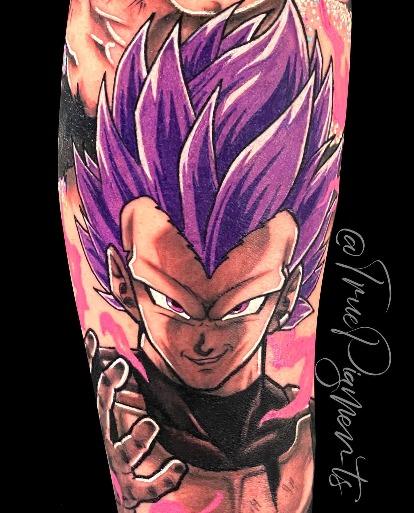 Tattoo by @truepigments — anime