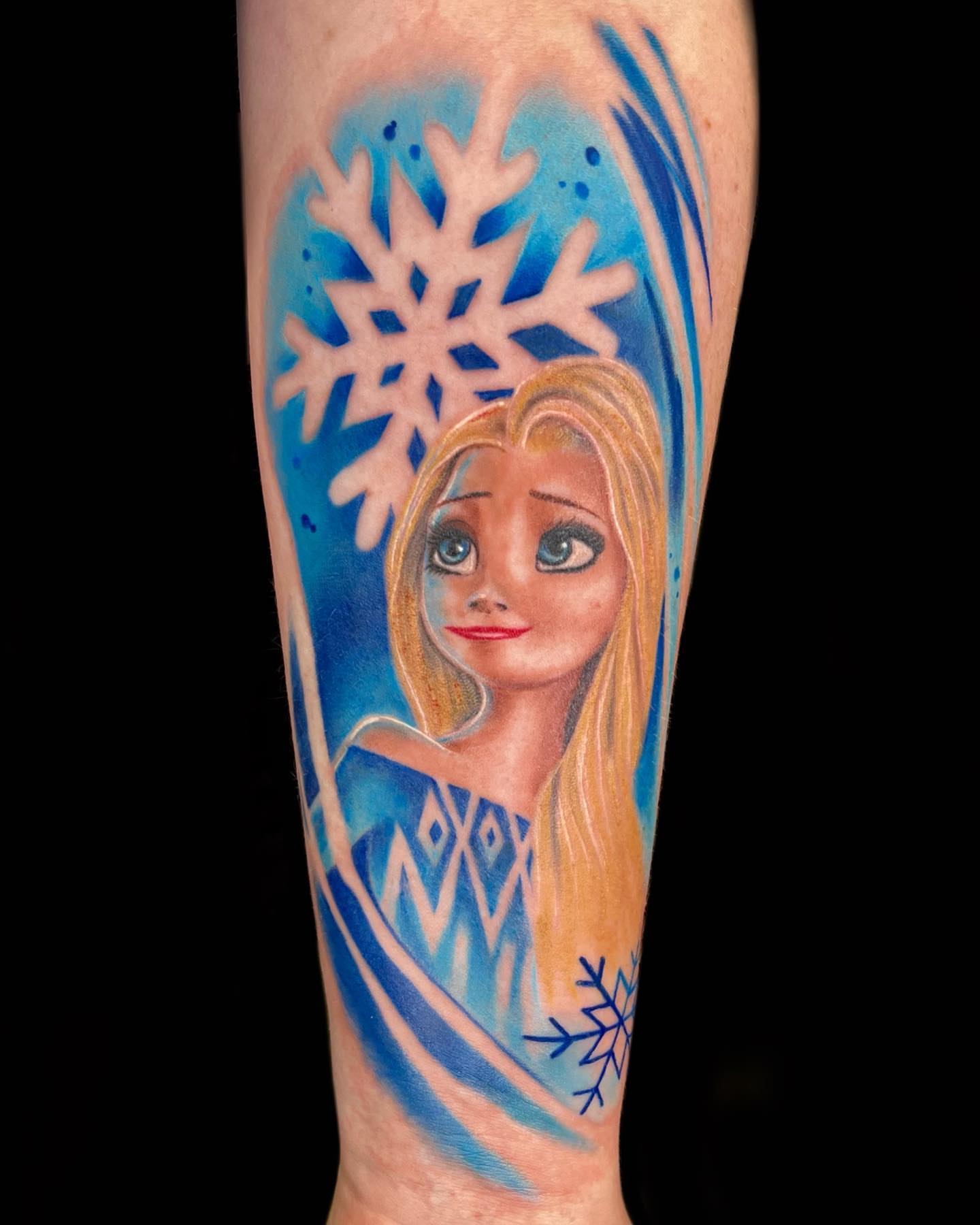 Tattoo by @davehatelovetattoo — realism, anime