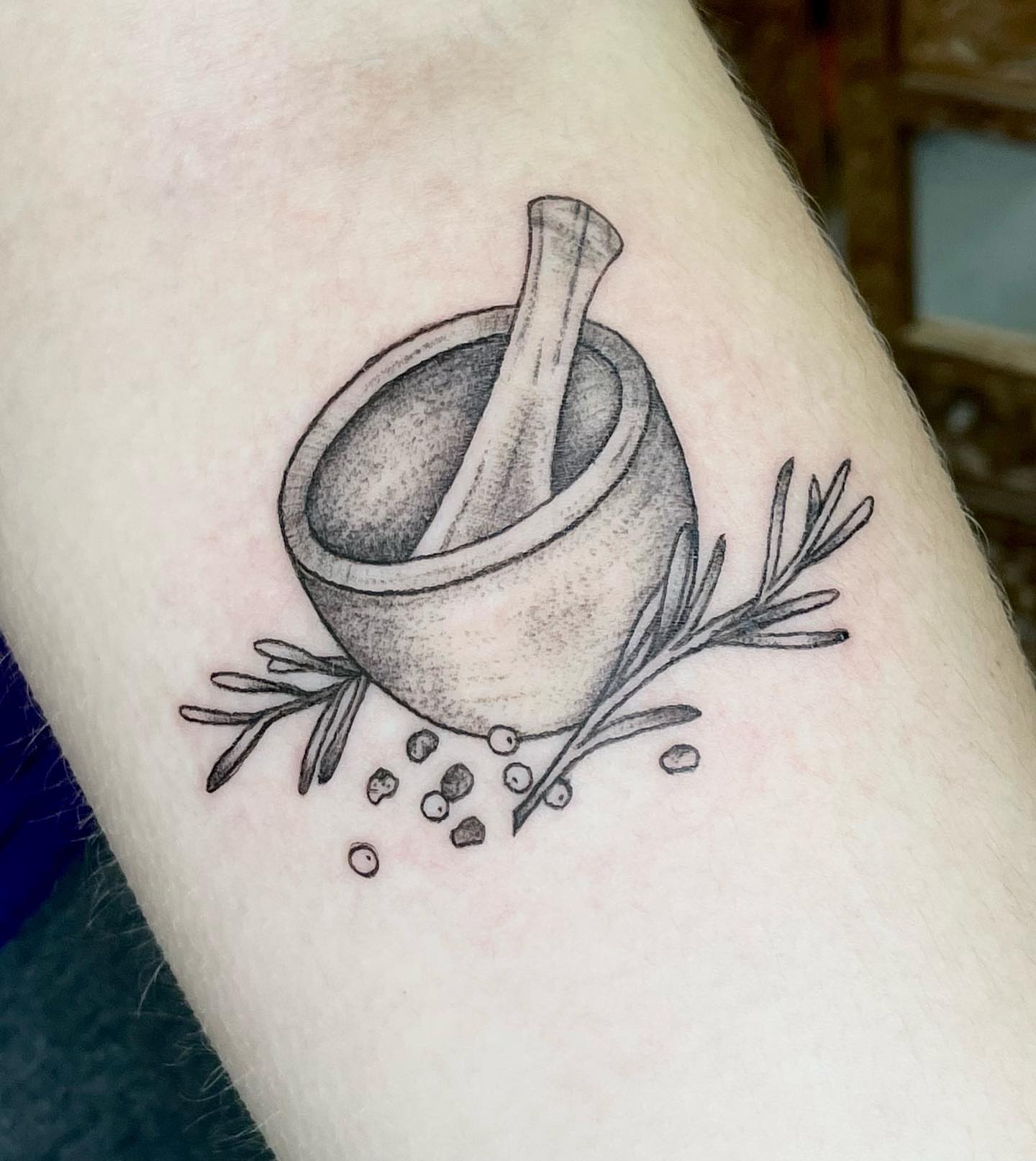 Tattoo by @kstuckeytattoos — black_and_grey