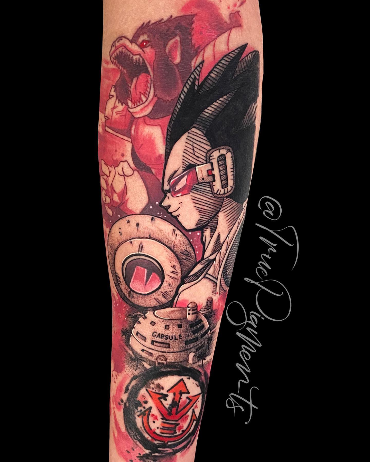 Tattoo by @truepigments — anime
