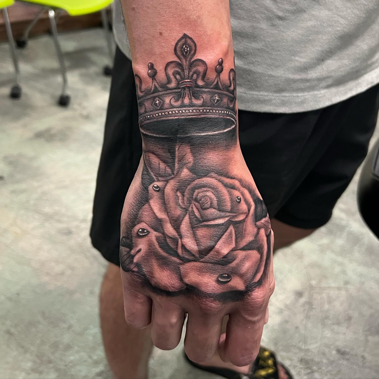 Tattoo by @chino_inks — black_and_grey, realism
