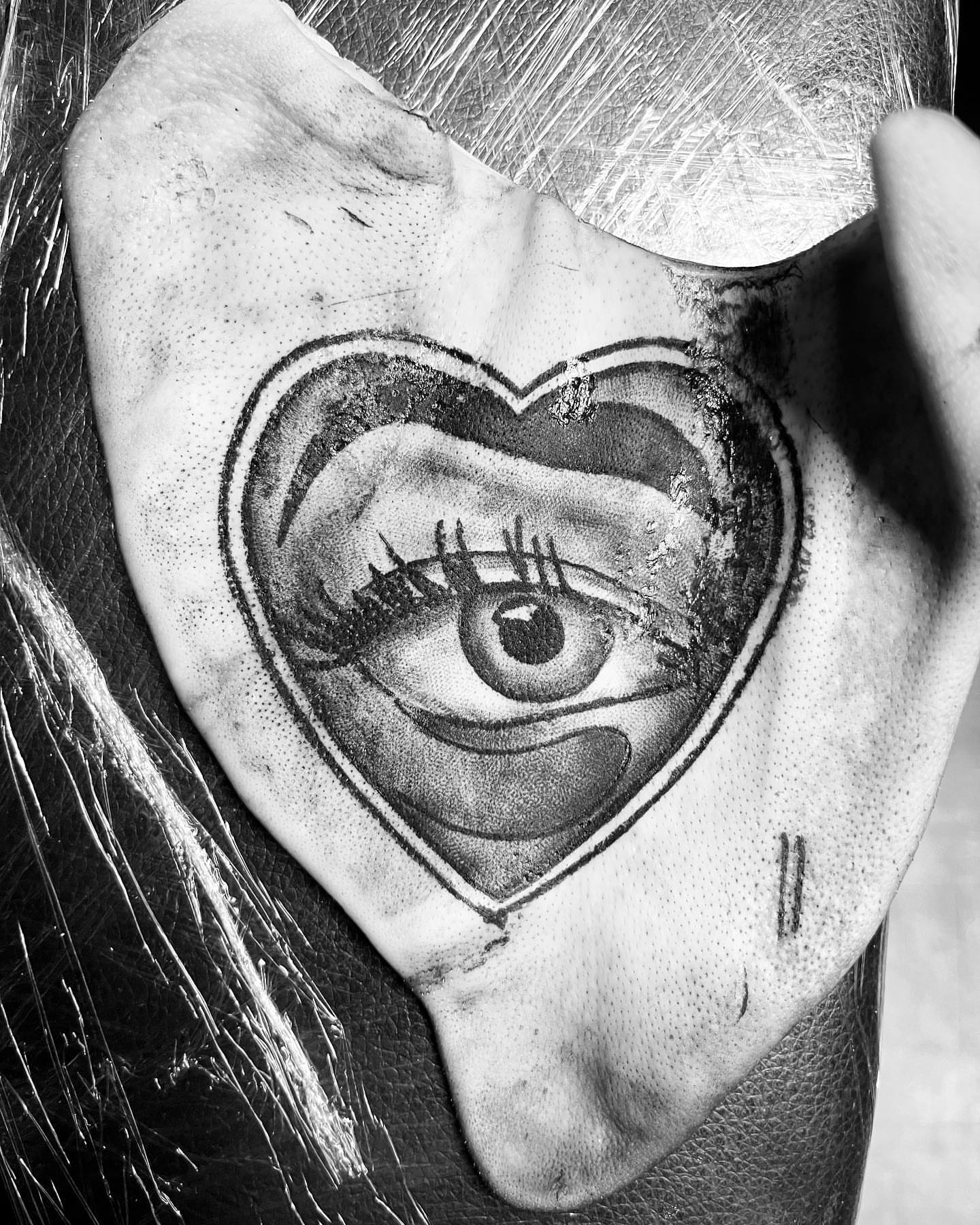 Tattoo by @joshgarte_ — black_and_grey, dotwork