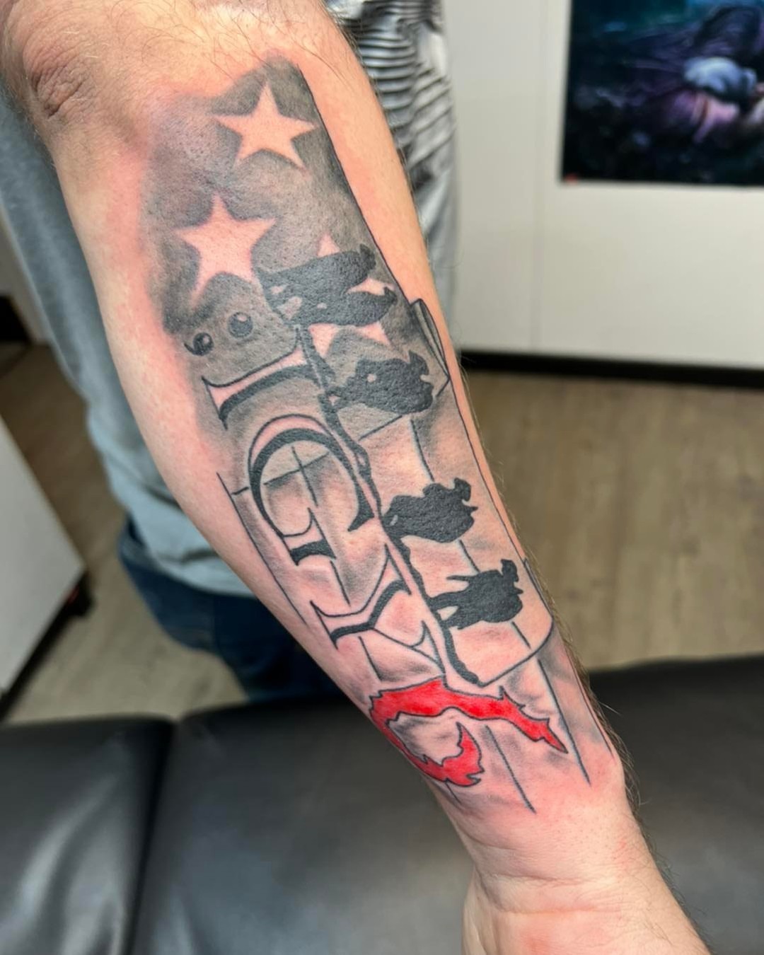Tattoo by @jordonslagletattooer — american_traditional, black_and_grey