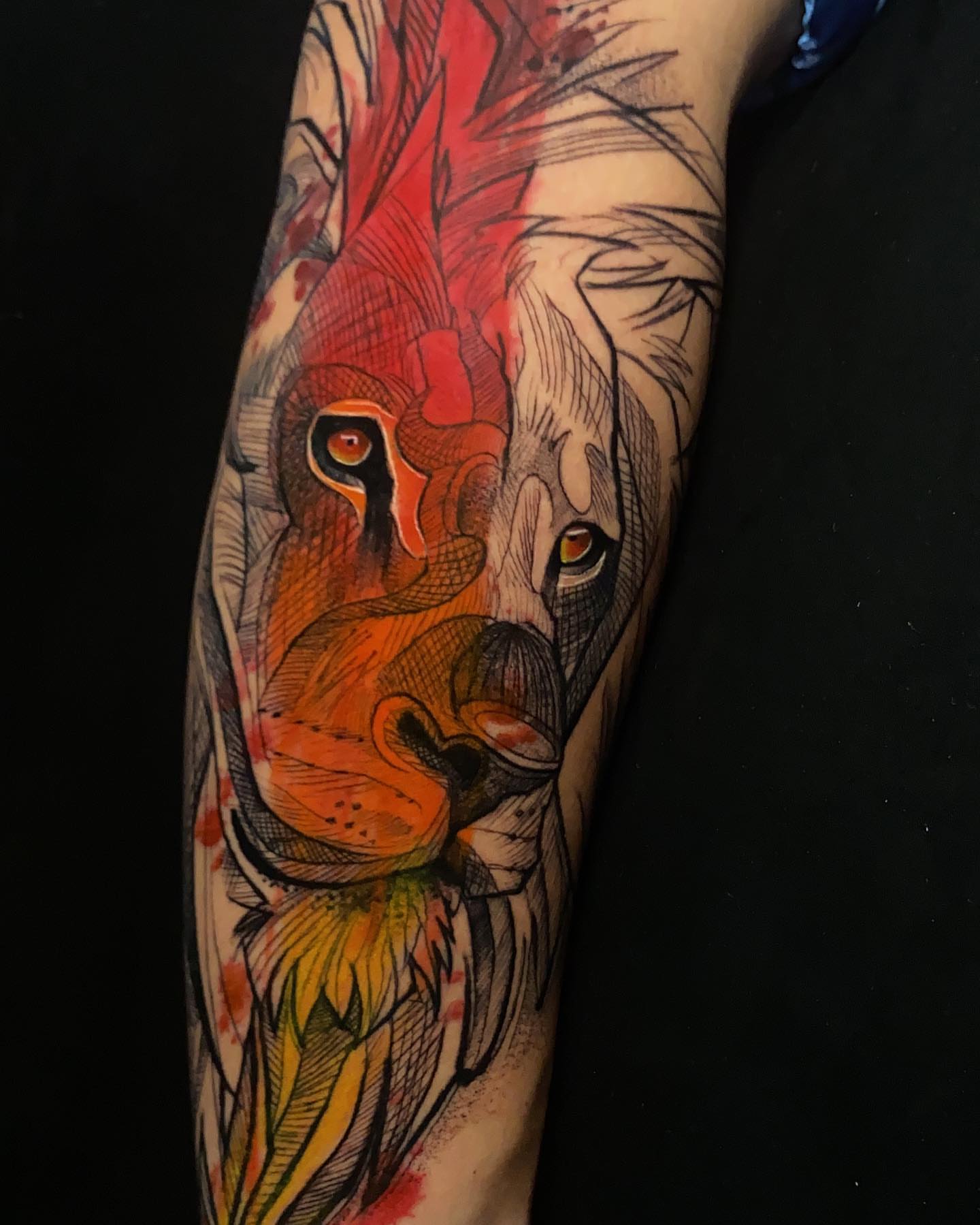 Tattoo by @nataly_fierro_art — watercolor