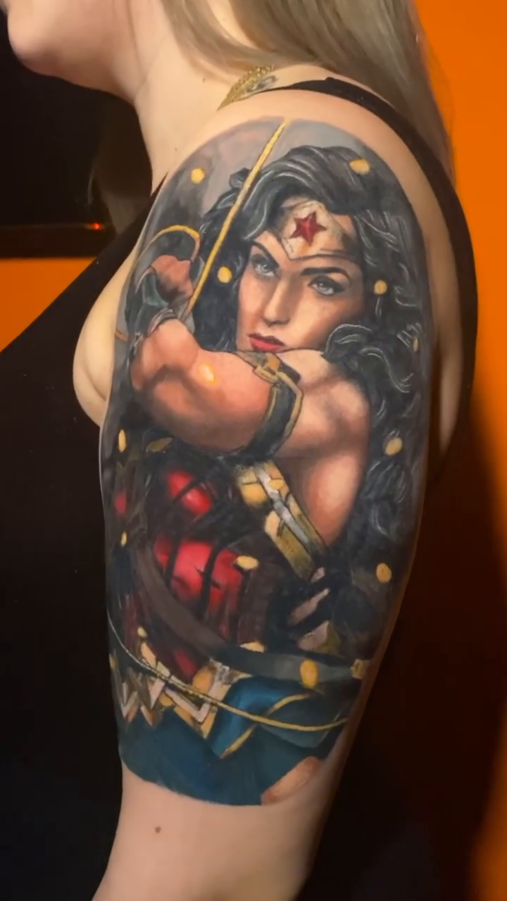 Tattoo work at Virginia Beach Tattoo Festival 2026