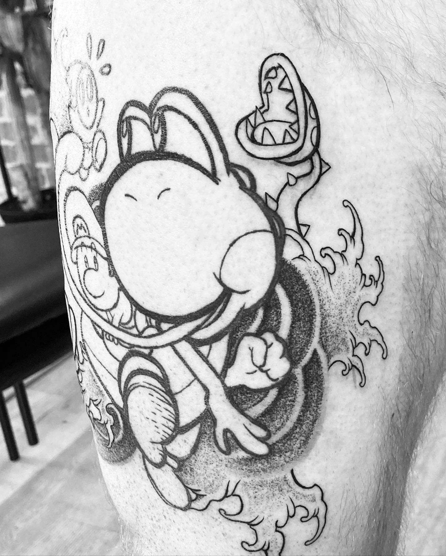 Tattoo by @blainoinsanotattoo — dotwork