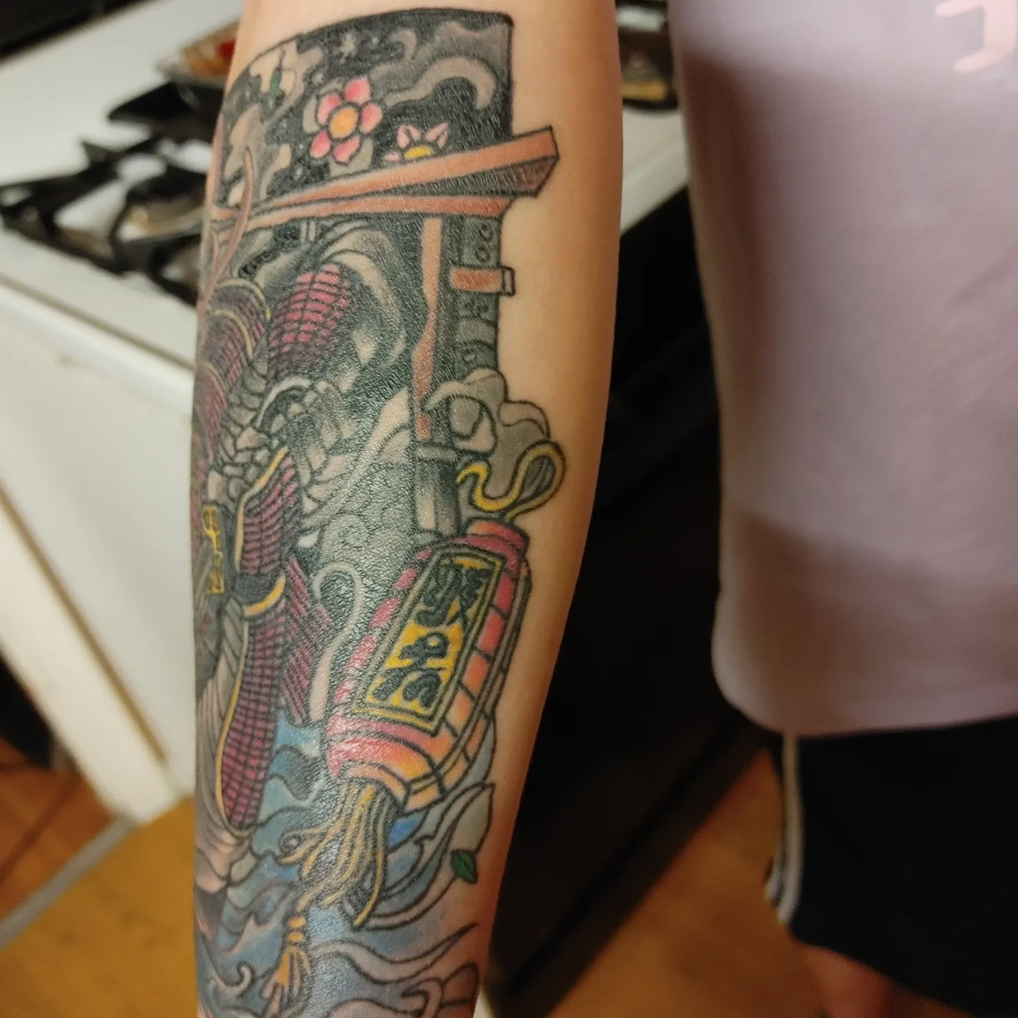 Tattoo by @erics.tattoos — american_traditional, japanese_irezumi