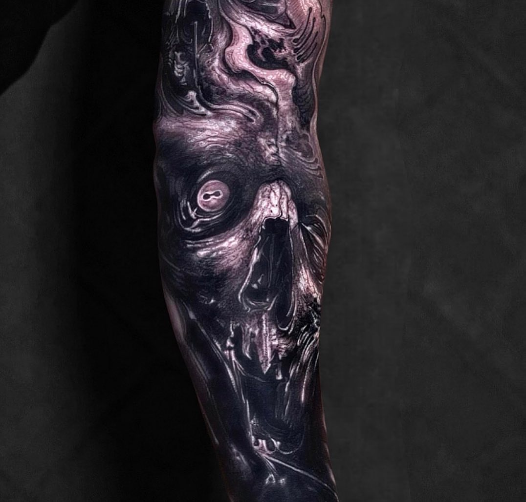 Tattoo by @schrail_edmund — dark_realism