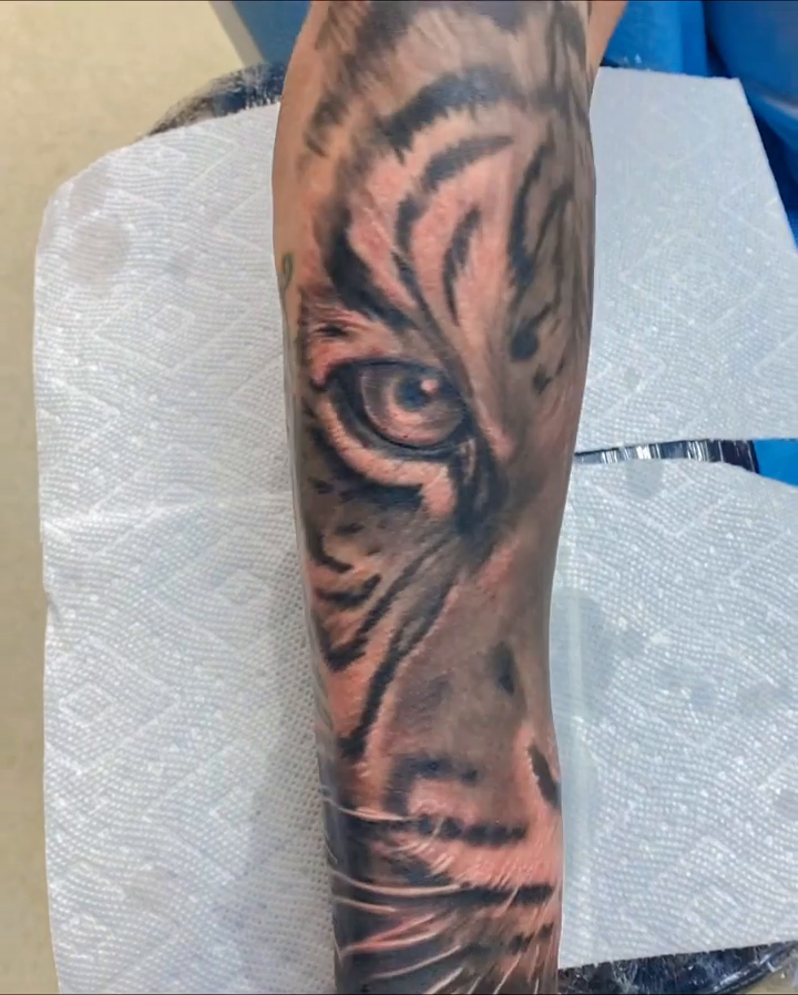 Tattoo by @karrissastitttattoos — realism, black_and_grey