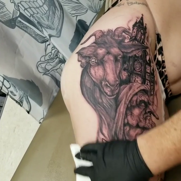 Tattoo by @lucast48 — dark_realism, black_and_grey