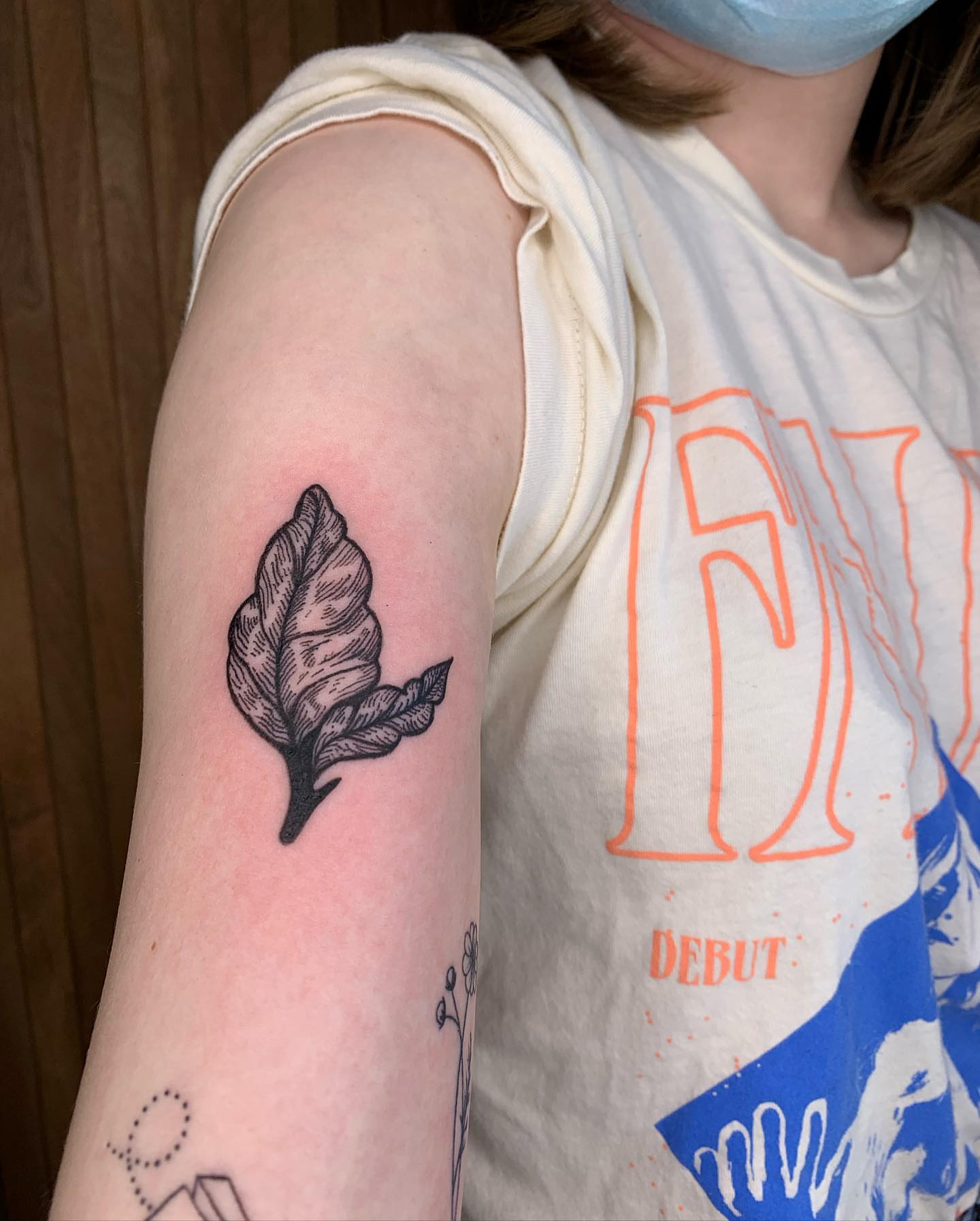 Tattoo by @dreamrealm — black_and_grey