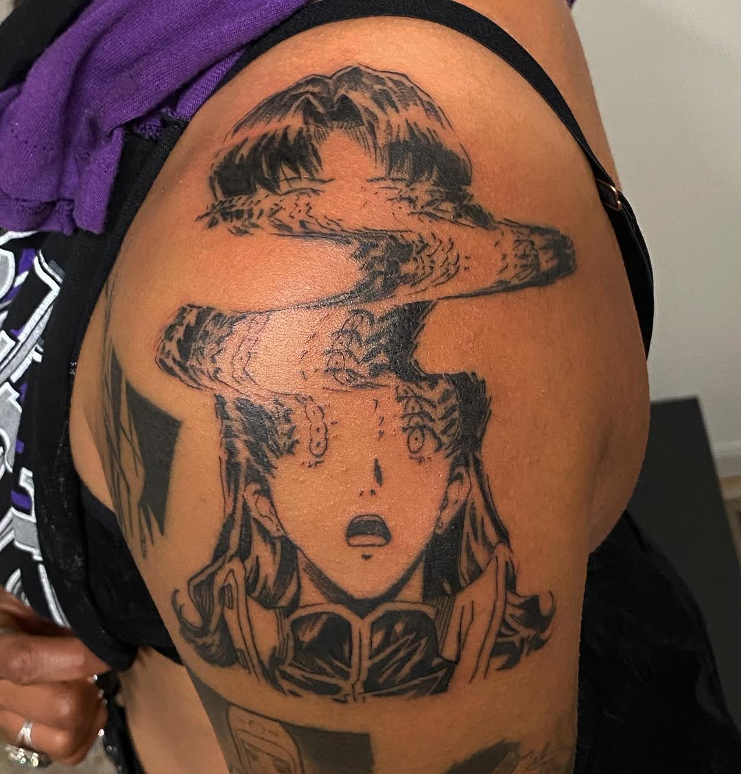 Tattoo by @weebapologist — anime