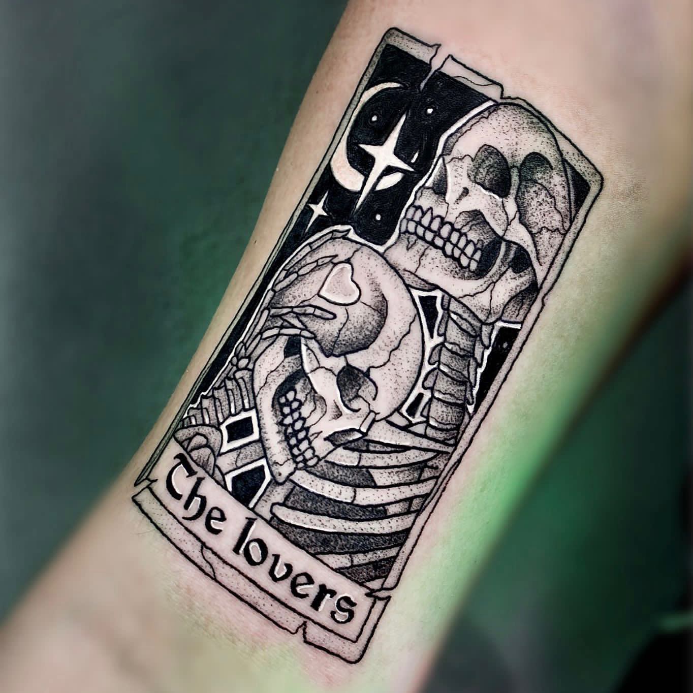 Tattoo by @myink.giingii — black_and_grey, dotwork