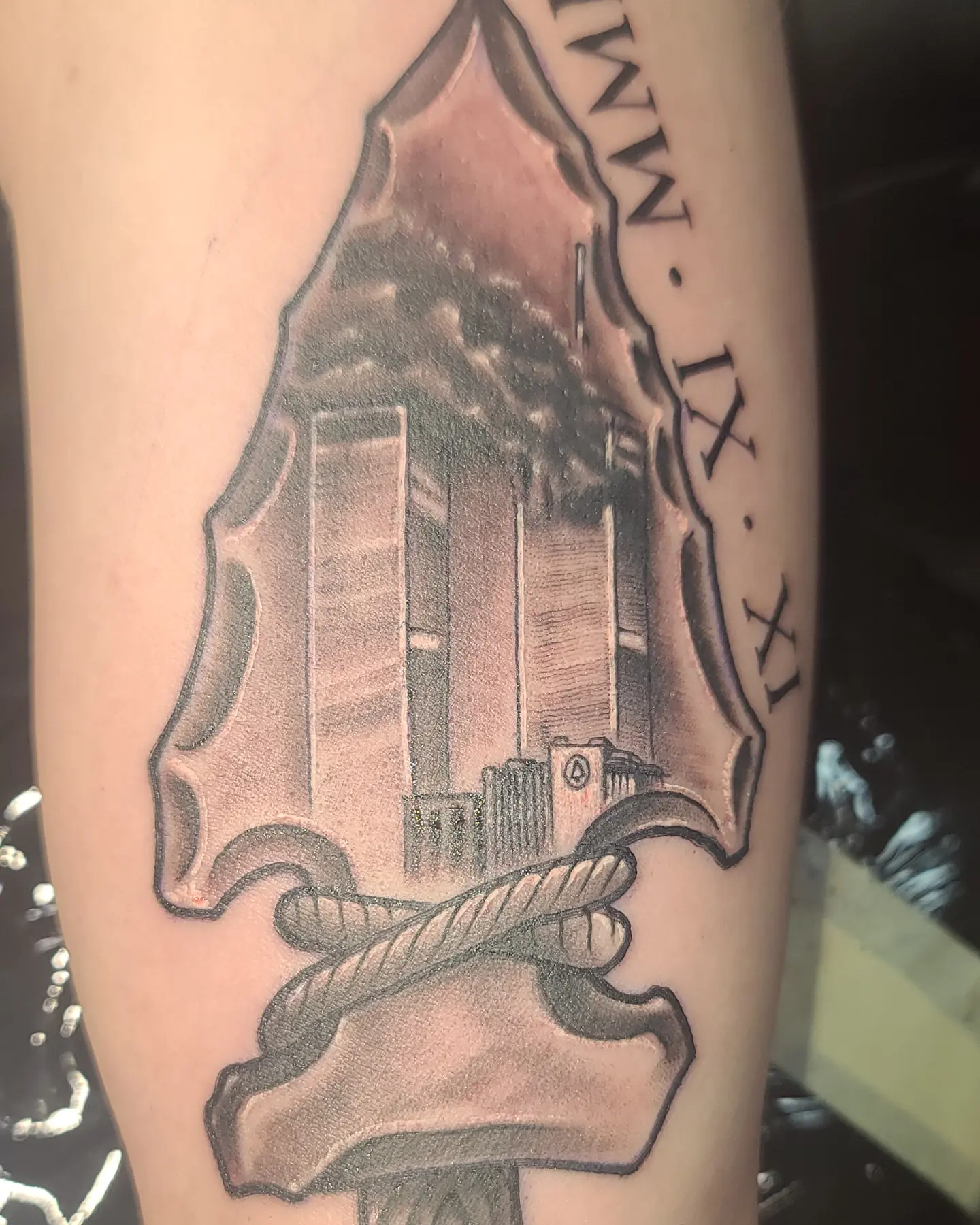 Tattoo by @fromthefiretattoo605 — black_and_grey