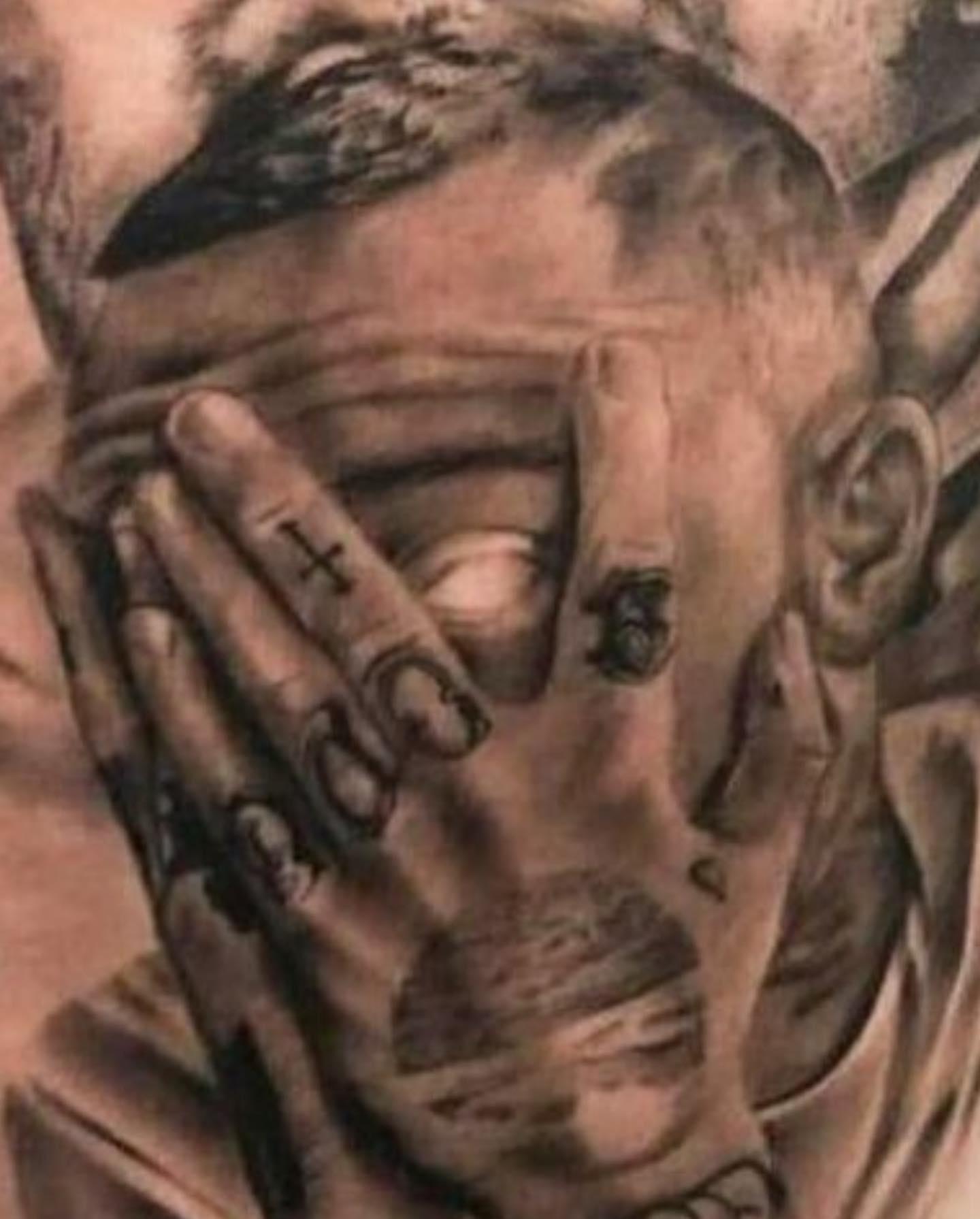 Tattoo by @rock_platinumkoi — black_and_grey