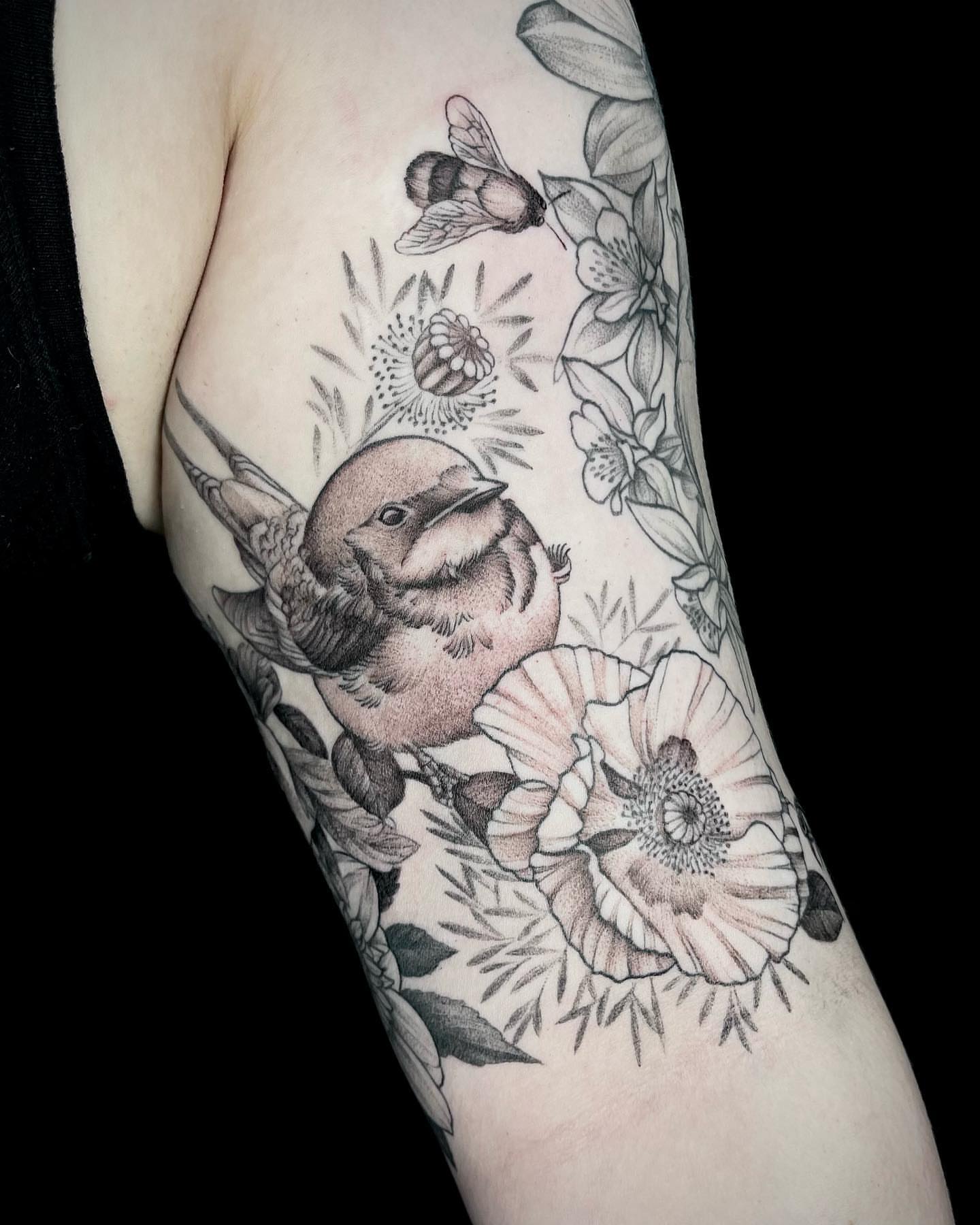 Tattoo by @therubygore — black_and_grey, realism