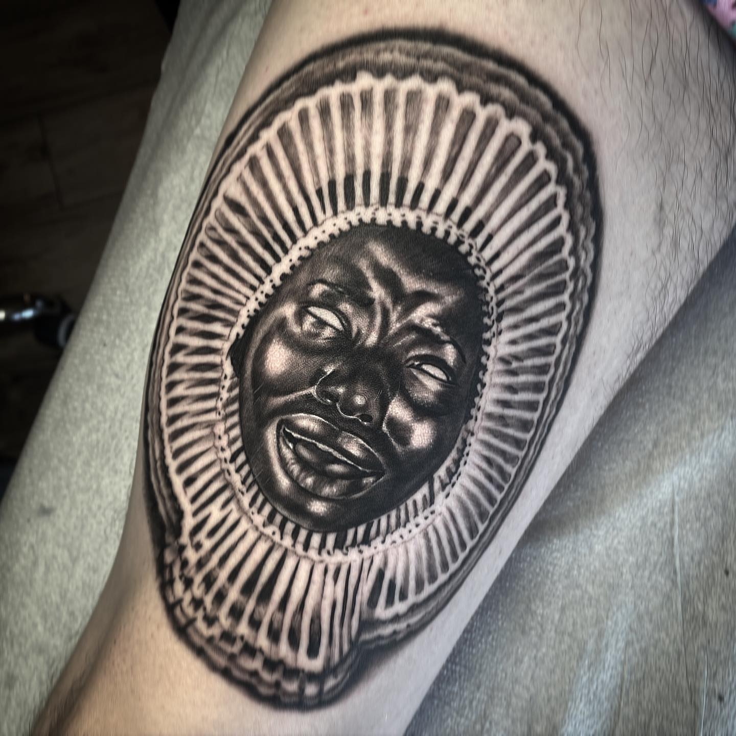 Portrait of a woman realism tattoo on the forearm by ⠀⠀ ⠀ ⠀ ⠀⠀ ⠀⠀ ⠀⠀ ⠀ ⠀⠀ ⠀⠀ᎪᎳᏃ, West Hollywood, California