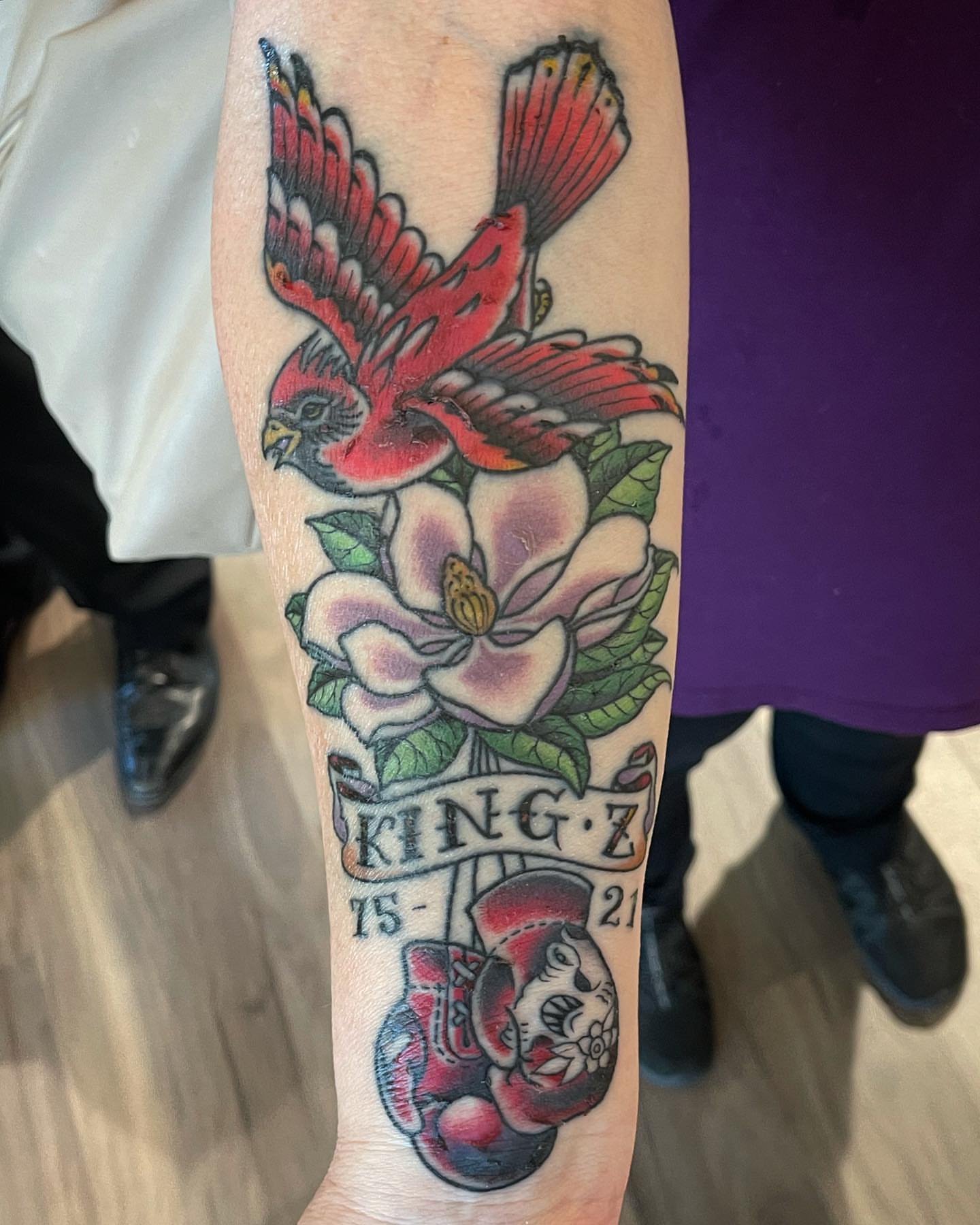 Tattoo by @bryanhumphries_ — american_traditional, dotwork