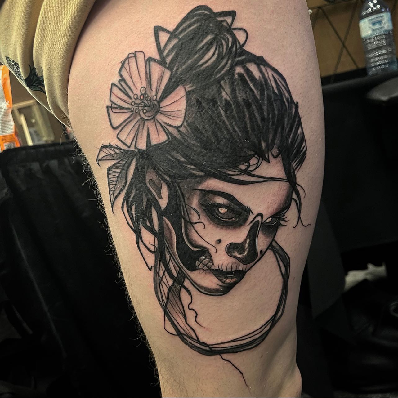 Tattoo by @jessewilliamstattoo — black_and_grey, realism