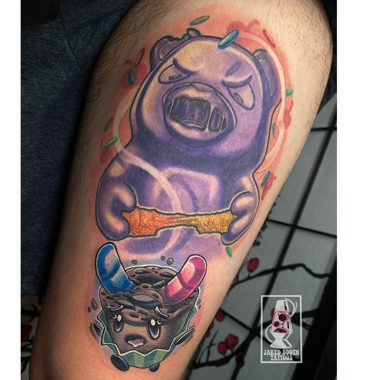 Tattoo by @jaredboothtattoos — new_school, dotwork