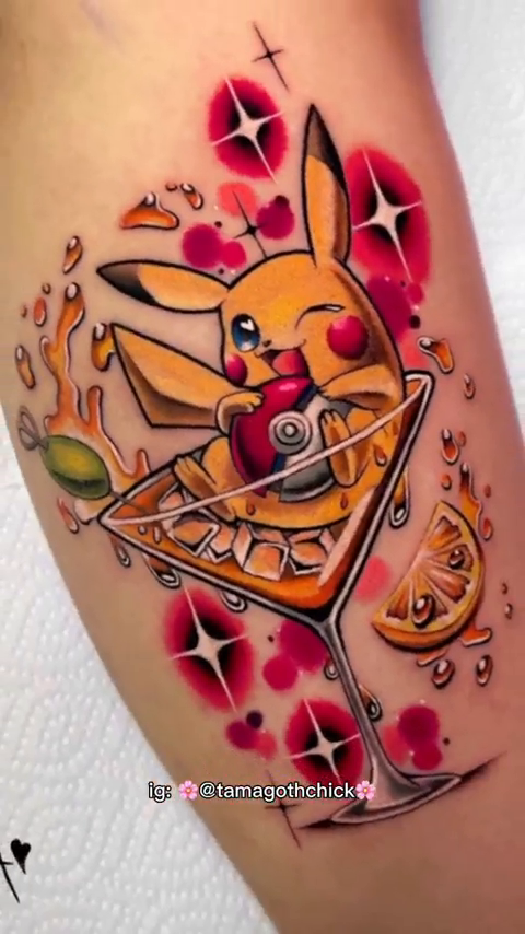 Tattoo by @tamagothchick β new_school