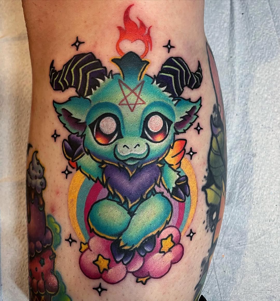 Tattoo by @alexandrafische — new_school, anime