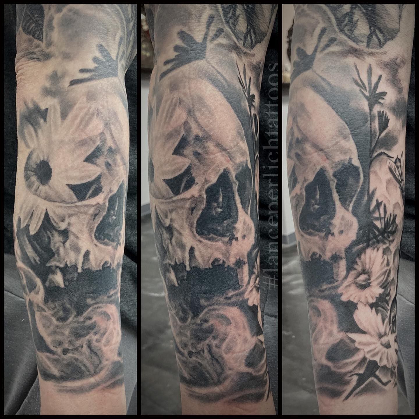 Tattoo by @lanceperlichtattoos — black_and_grey, realism