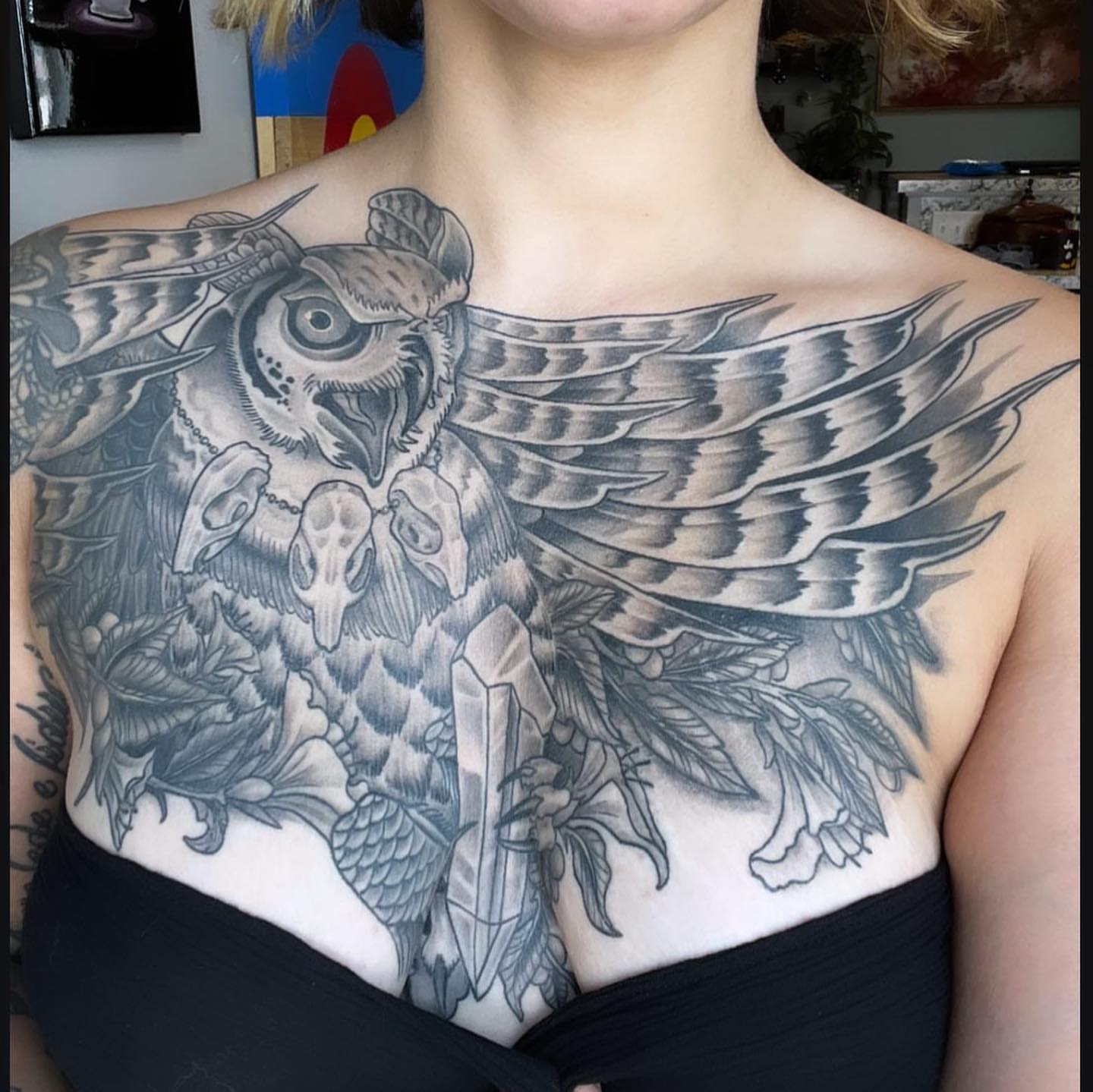 Tattoo by @justintattooart — black_and_grey, realism