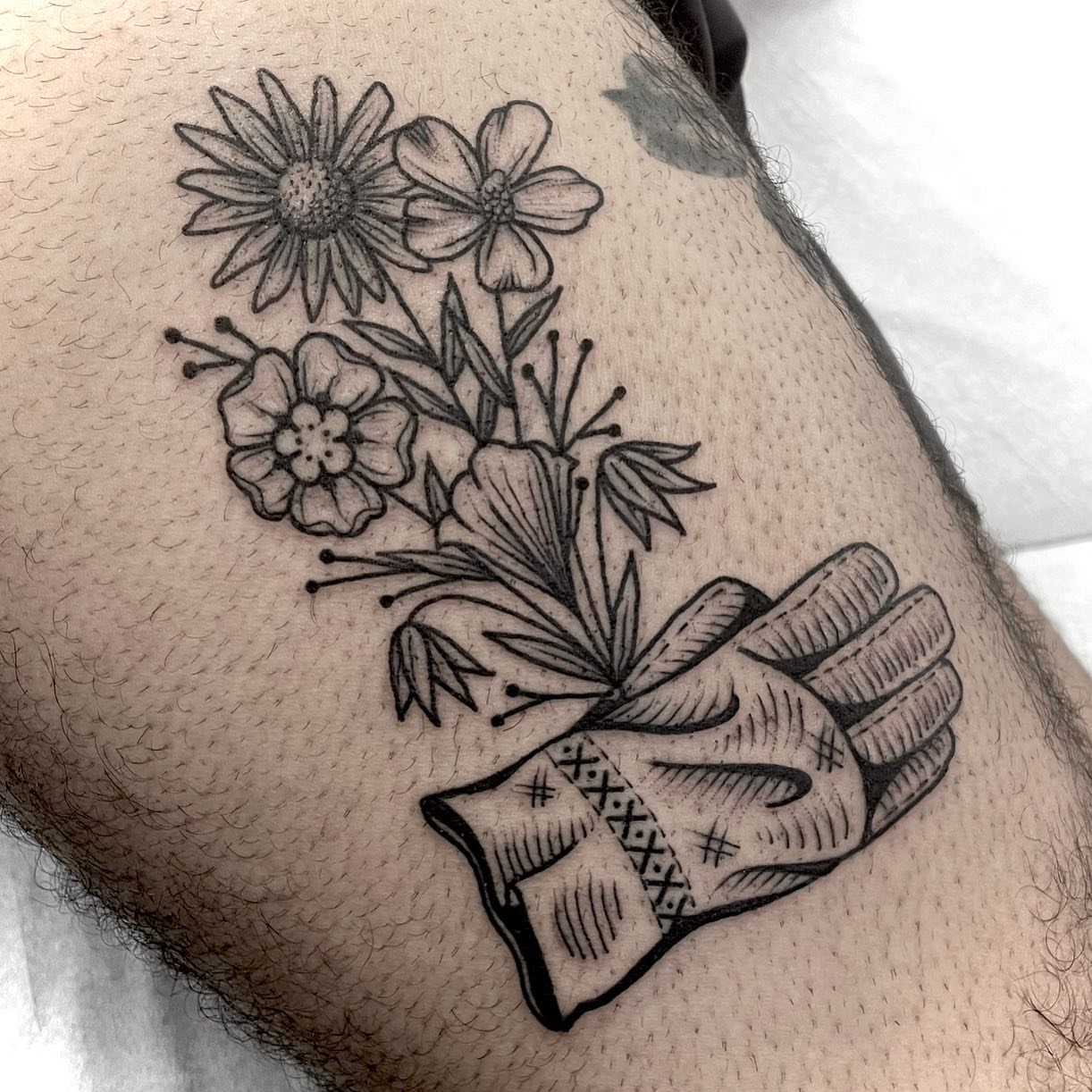 Tattoo by @jasonryantattoos — black_and_grey