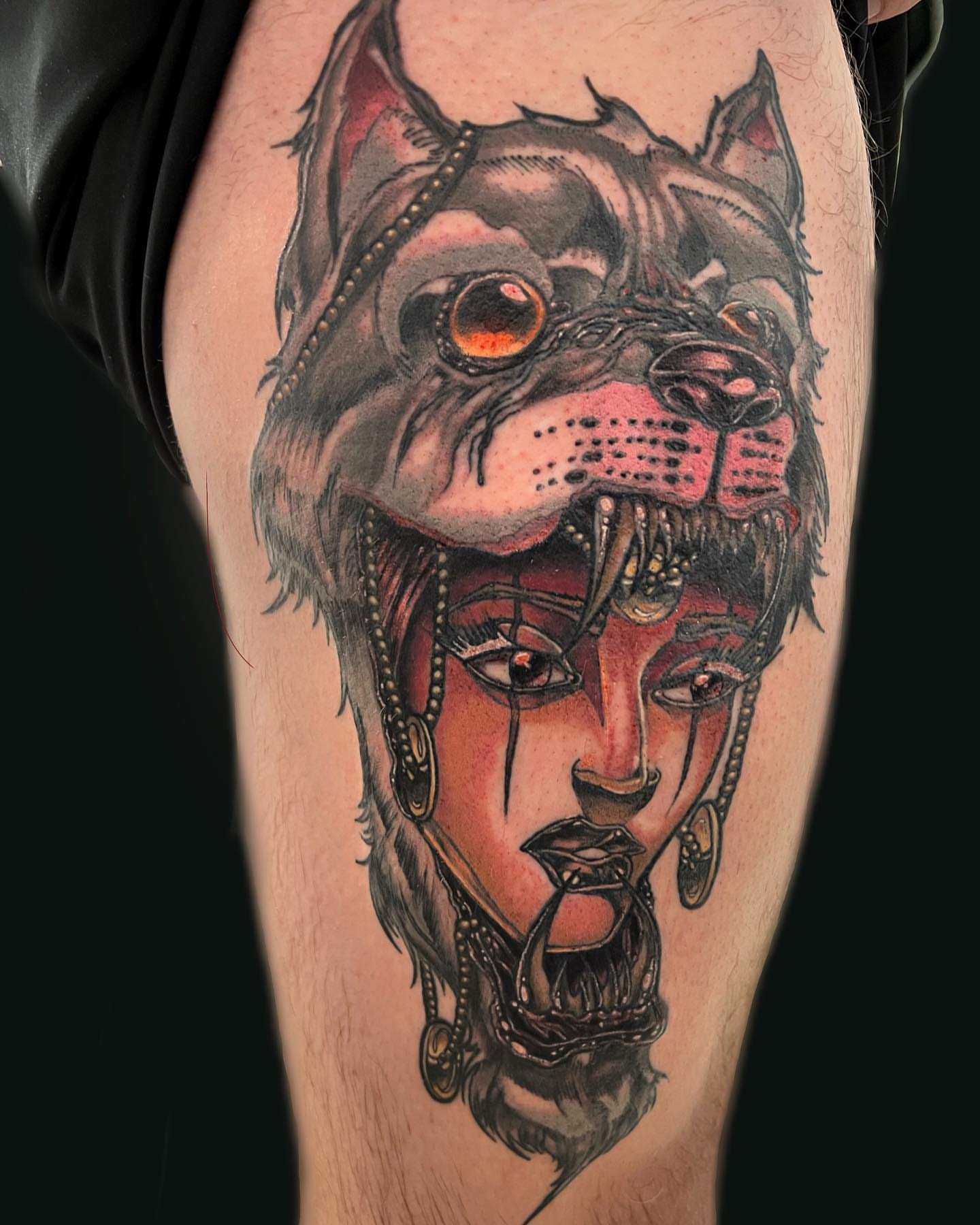 Tattoo by @fabianbaigueratattoo — realism, dark_realism