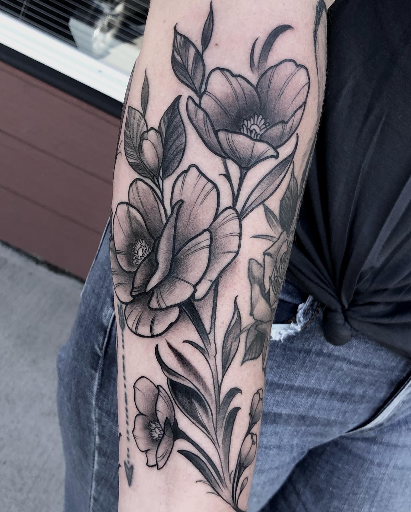 Tattoo by @aaronbtattoo — black_and_grey