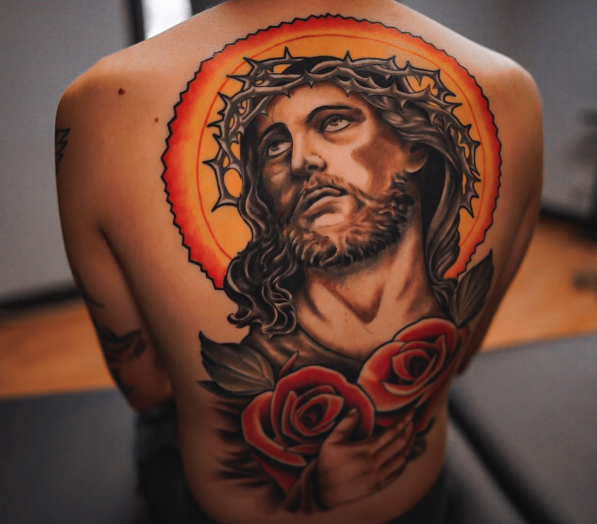 Tattoo by @jdmroxy_24 — realism, dark_realism