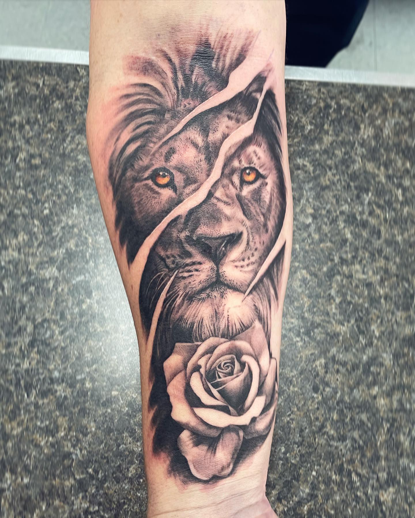Tattoo by @candybrainink — realism, black_and_grey