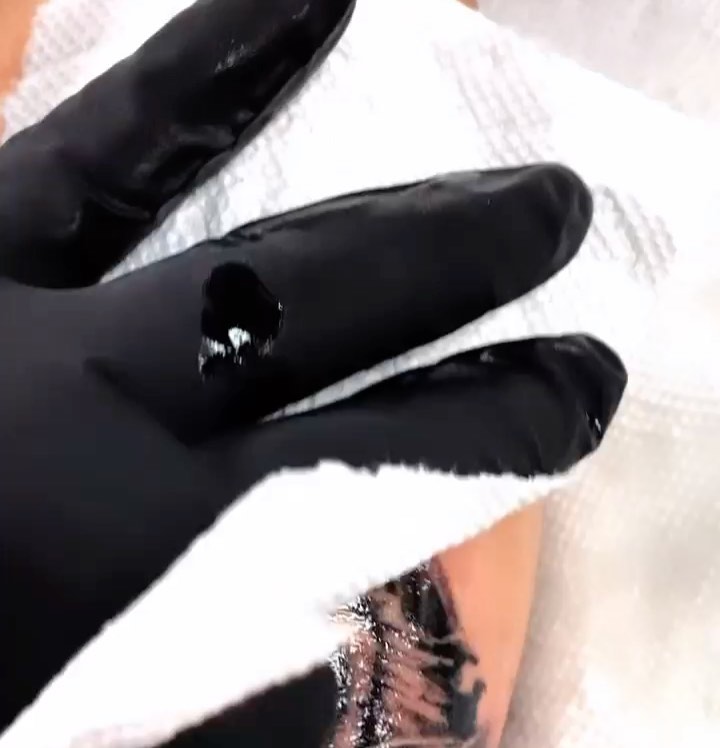 Abstract design dotwork tattoo on the forearm by ArteDeCecil