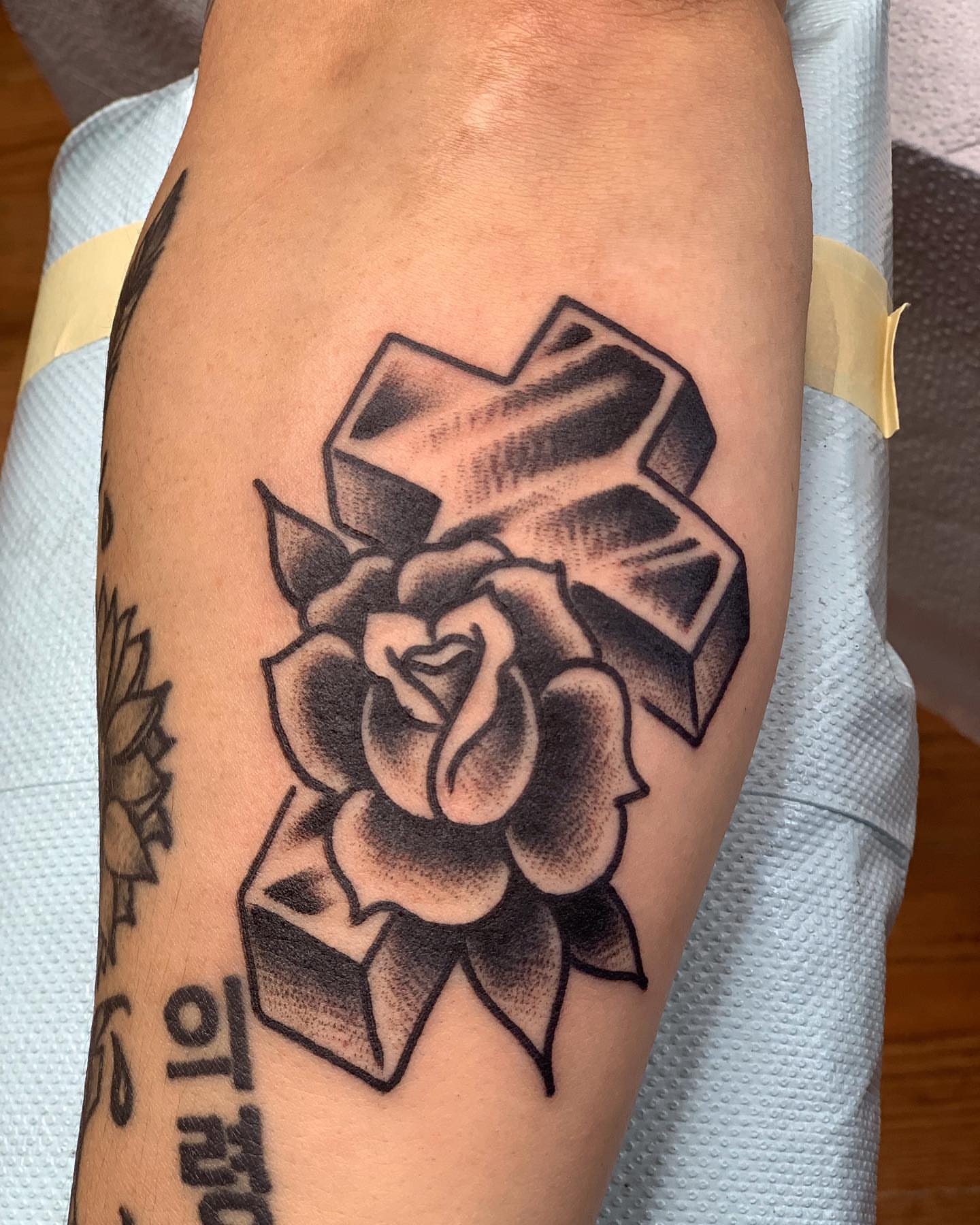 Tattoo by @david_steed — black_and_grey