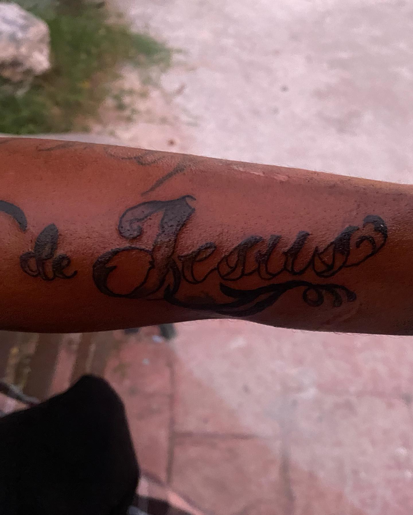 Script lettering lettering script tattoo on the forearm by El Zepa
